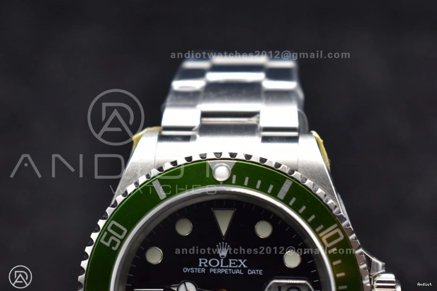 Green 904L Submariner LV SS Bracelet Steel on SH3135 Edition V2 16610 Best ARF1:1 0228